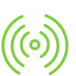 icon of wifi waves